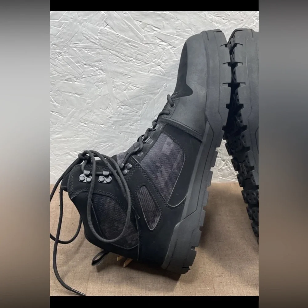 DC PureWork Men's Work Boots Waterproof Composite Toe EH Black Camo Size 13W